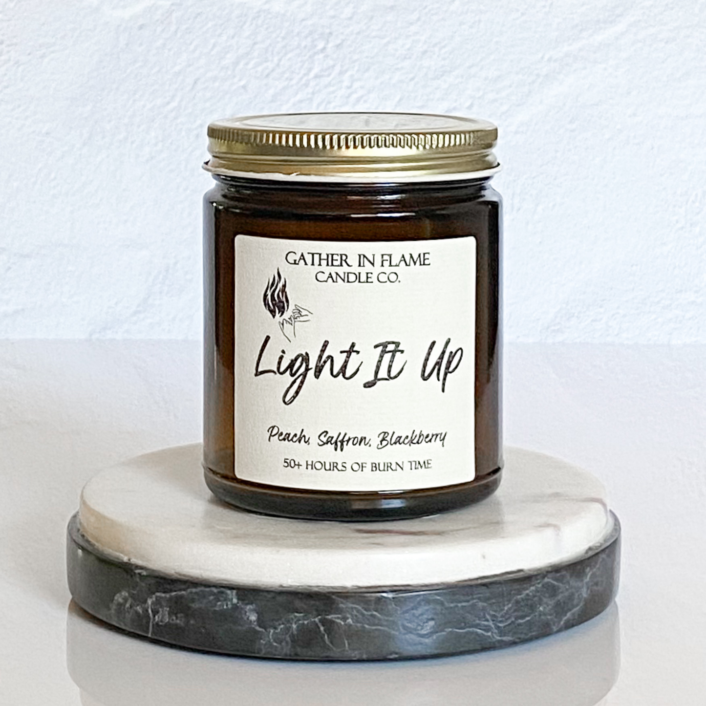 Light It Up Coconut Wax Wooden X Wick Candle