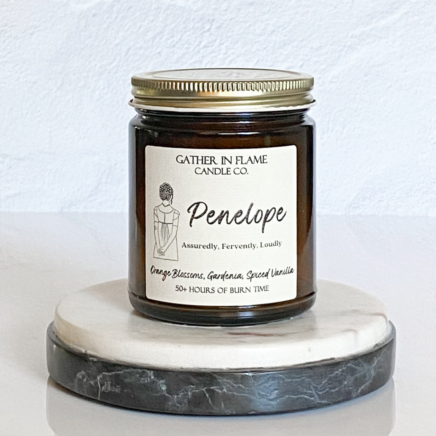 Penelope (Bridgerton-Inspired) Coconut Wax, Wooden X Wick Candle