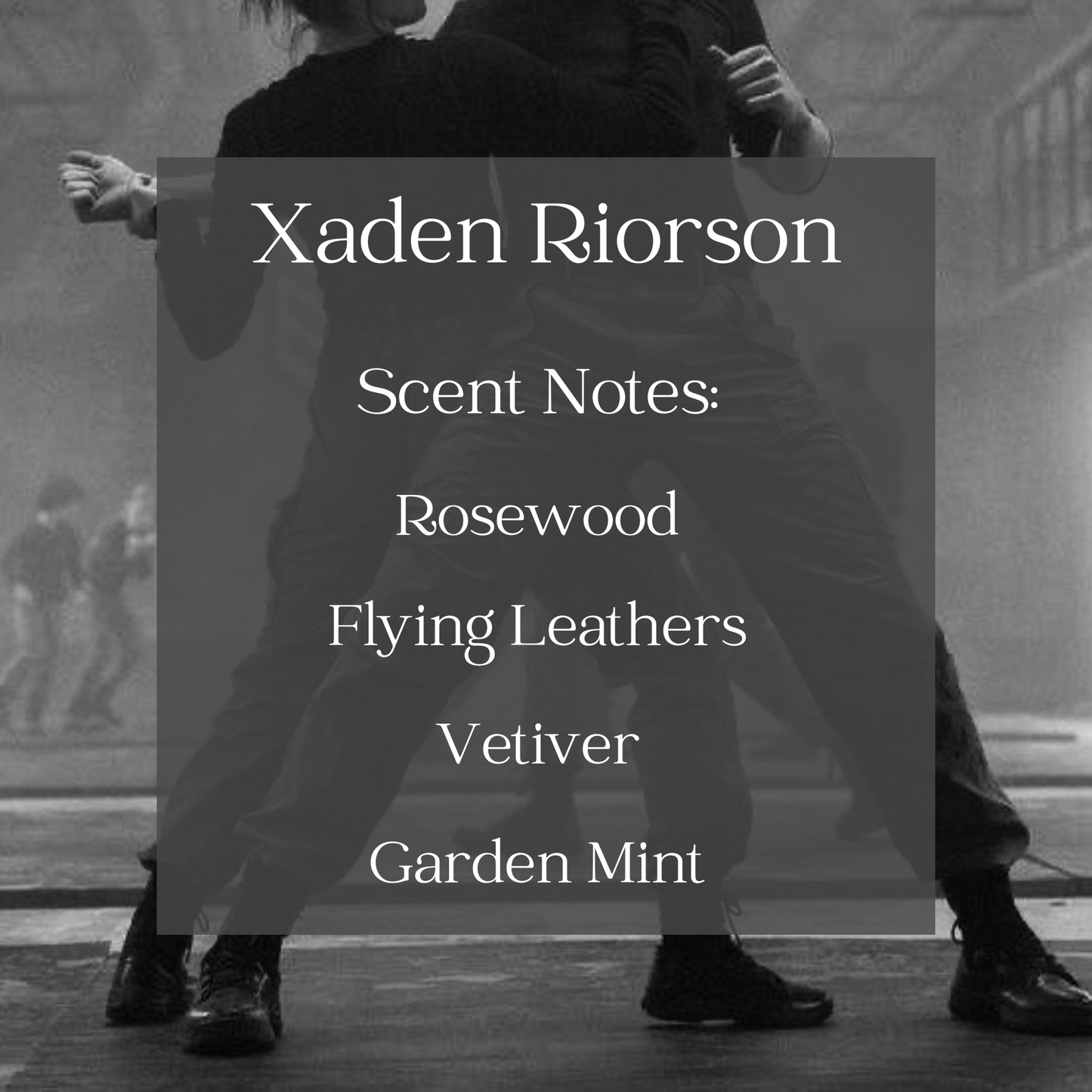 Xaden Riorson (Empyrean-Inspired) Coconut Wax, Wooden Wick Candle